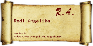 Redl Angelika névjegykártya